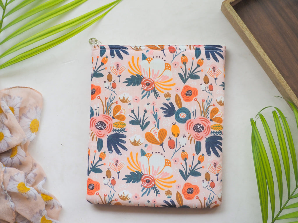 Colorful Floral Book Sleeve