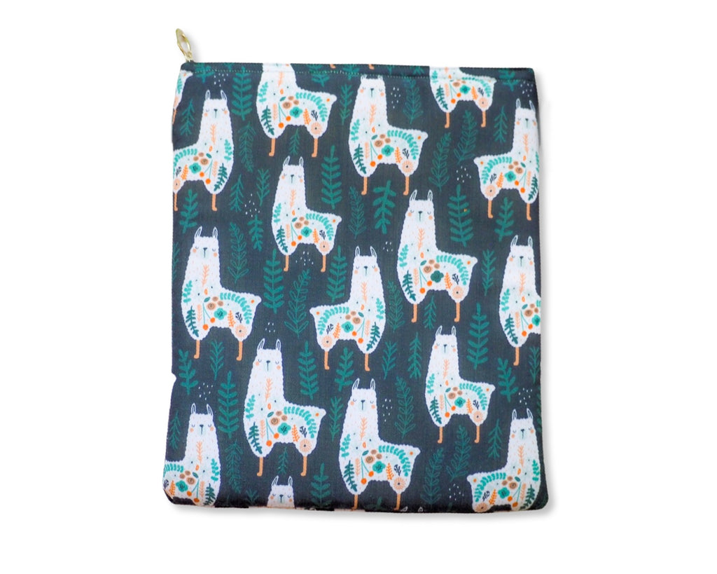 Floral Llama Book Sleeve