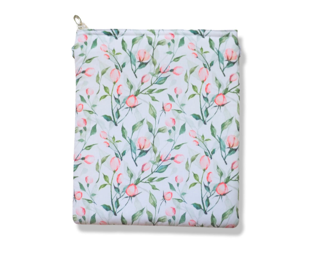 Floral Watercolour Roses Book Sleeve