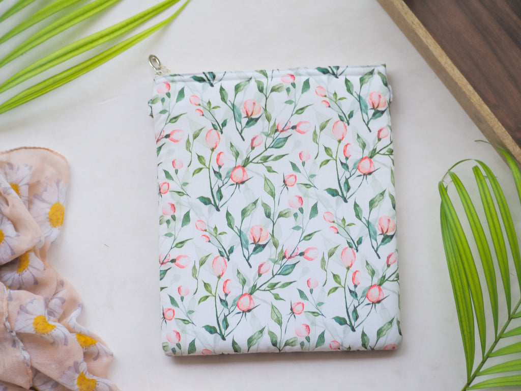 Floral Watercolour Roses Book Sleeve