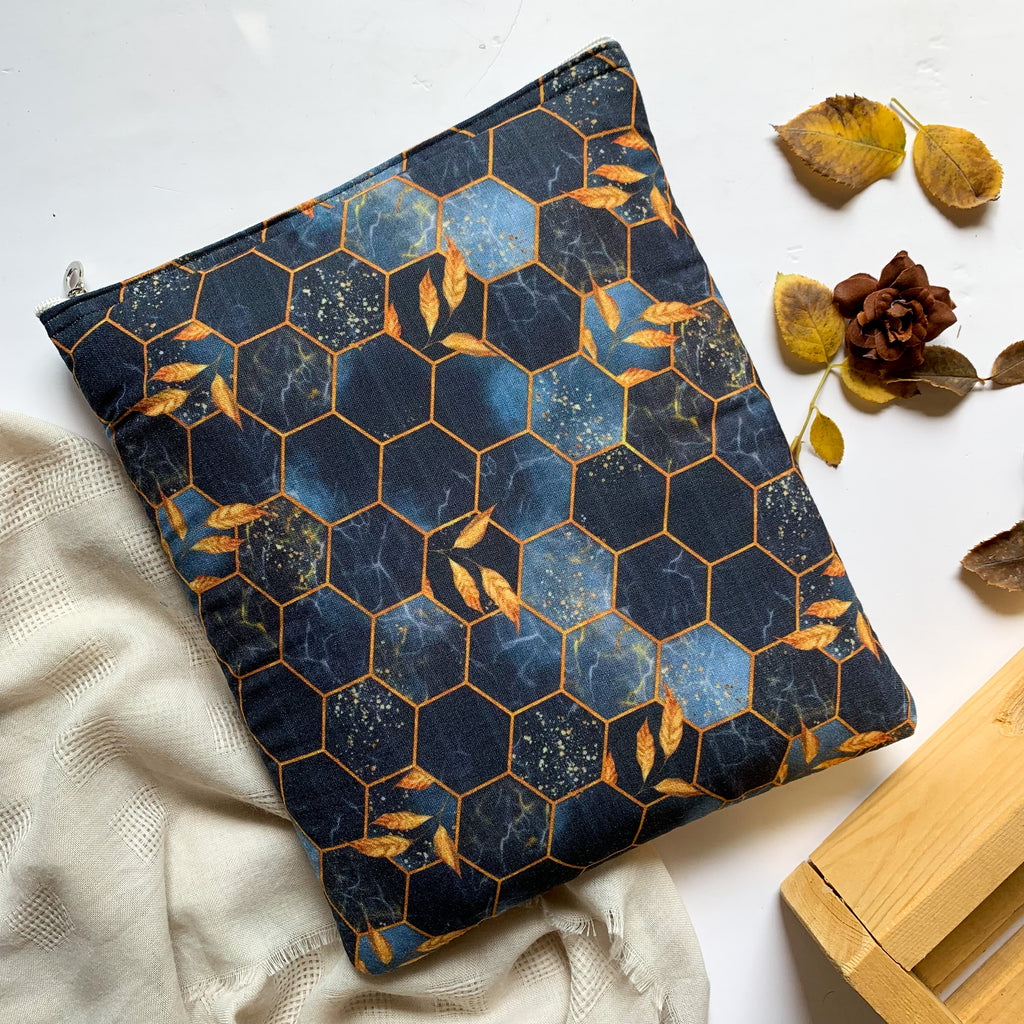 Black Honeycomb Fantasy Book Sleeve