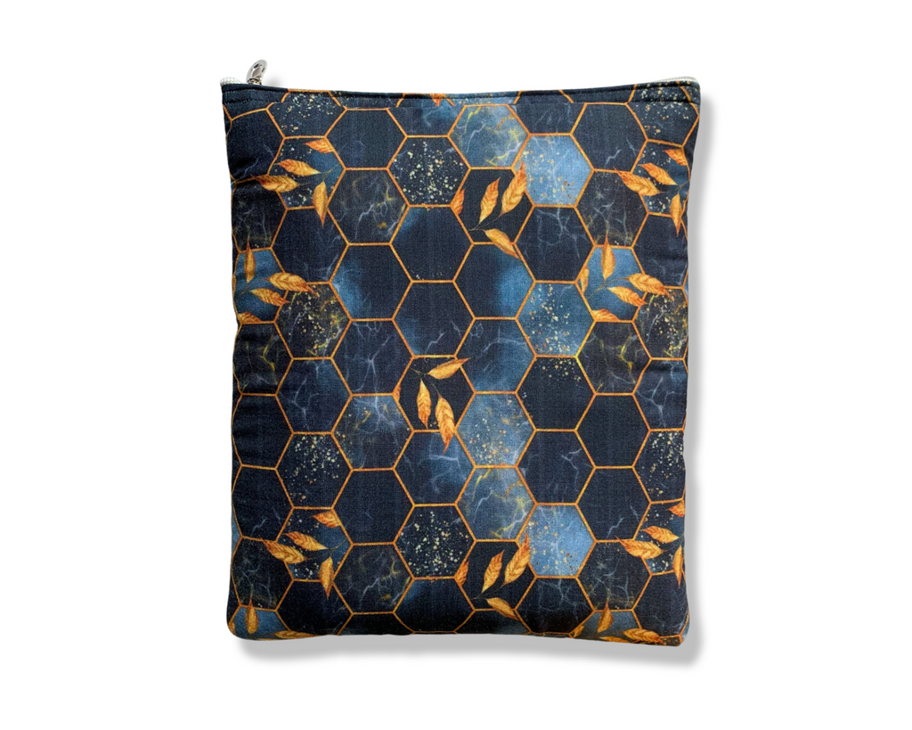 Black Honeycomb Fantasy Book Sleeve