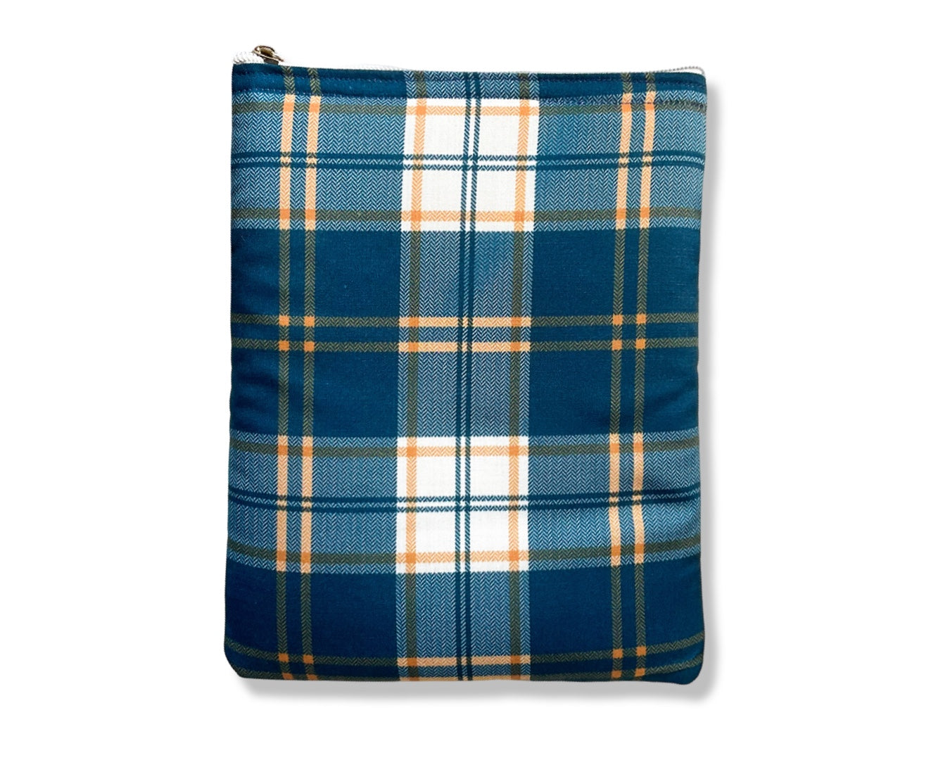 Blue Plaid Book Sleeve