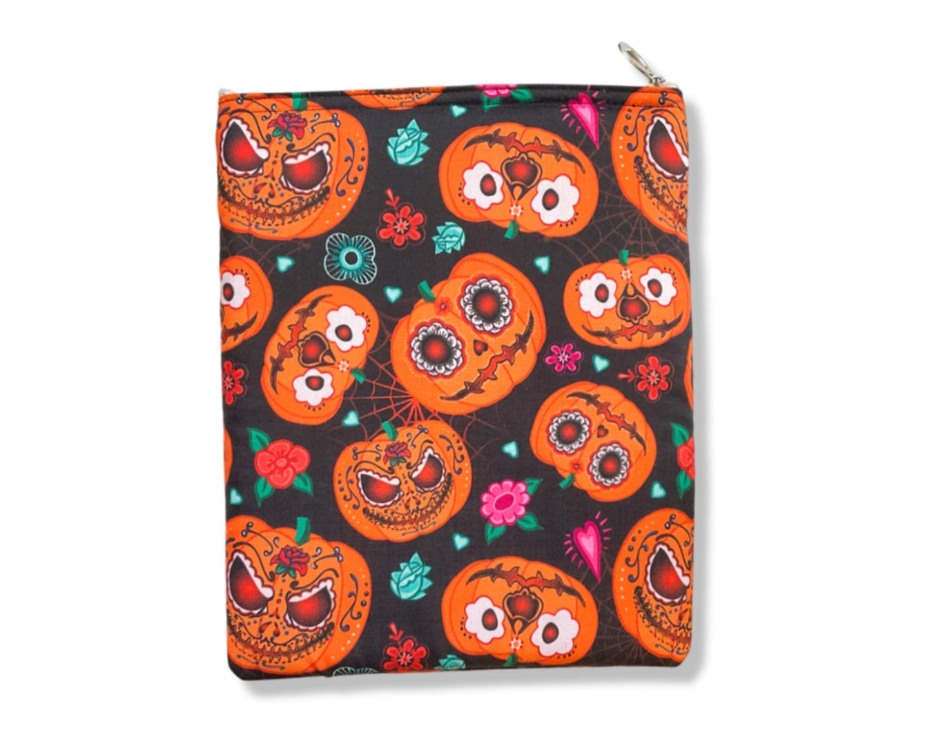Pumpkin Evil Eye Halloween Book Sleeve