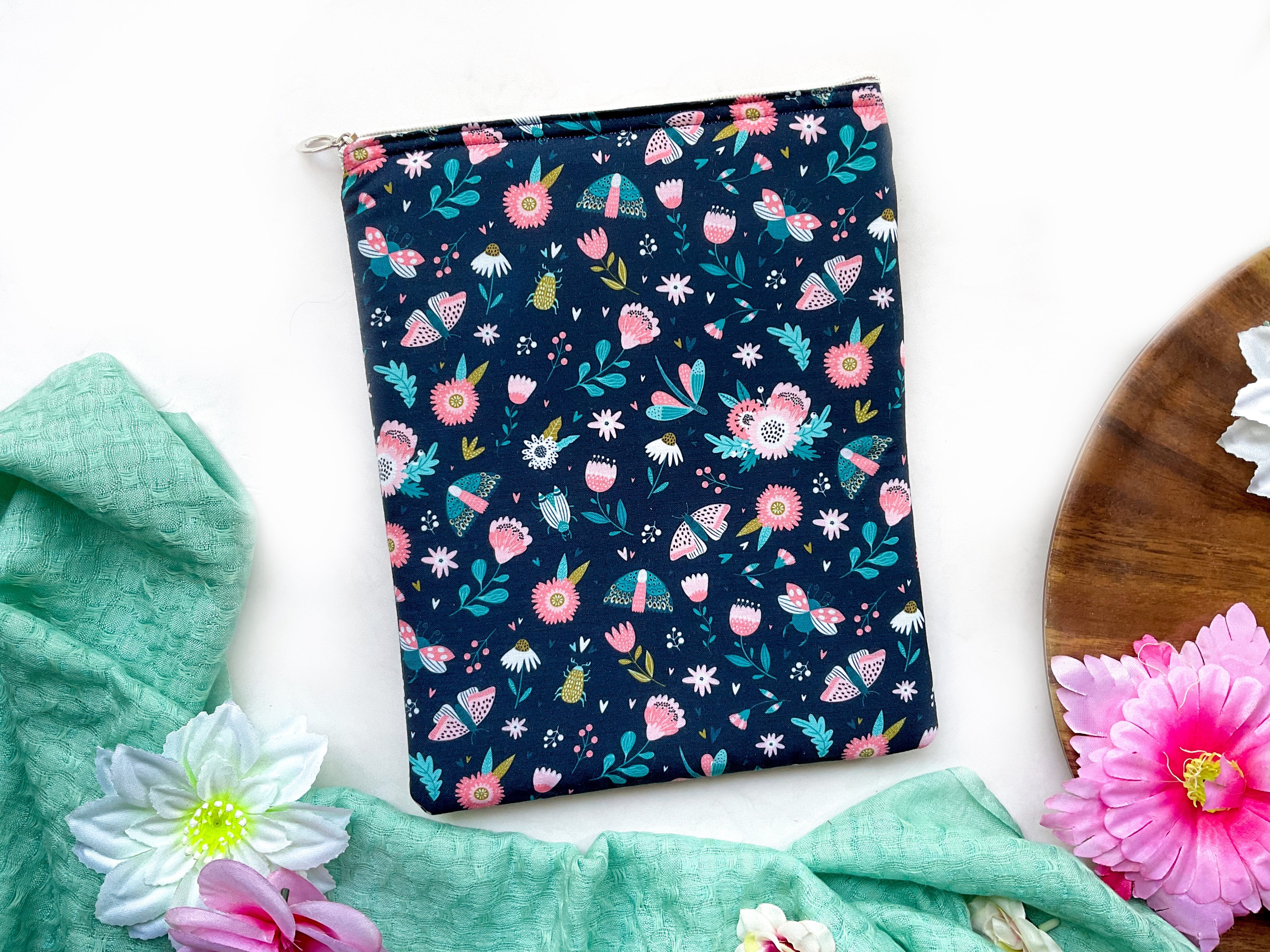 Floral & Insects Butterfly Moth Book Sleeve