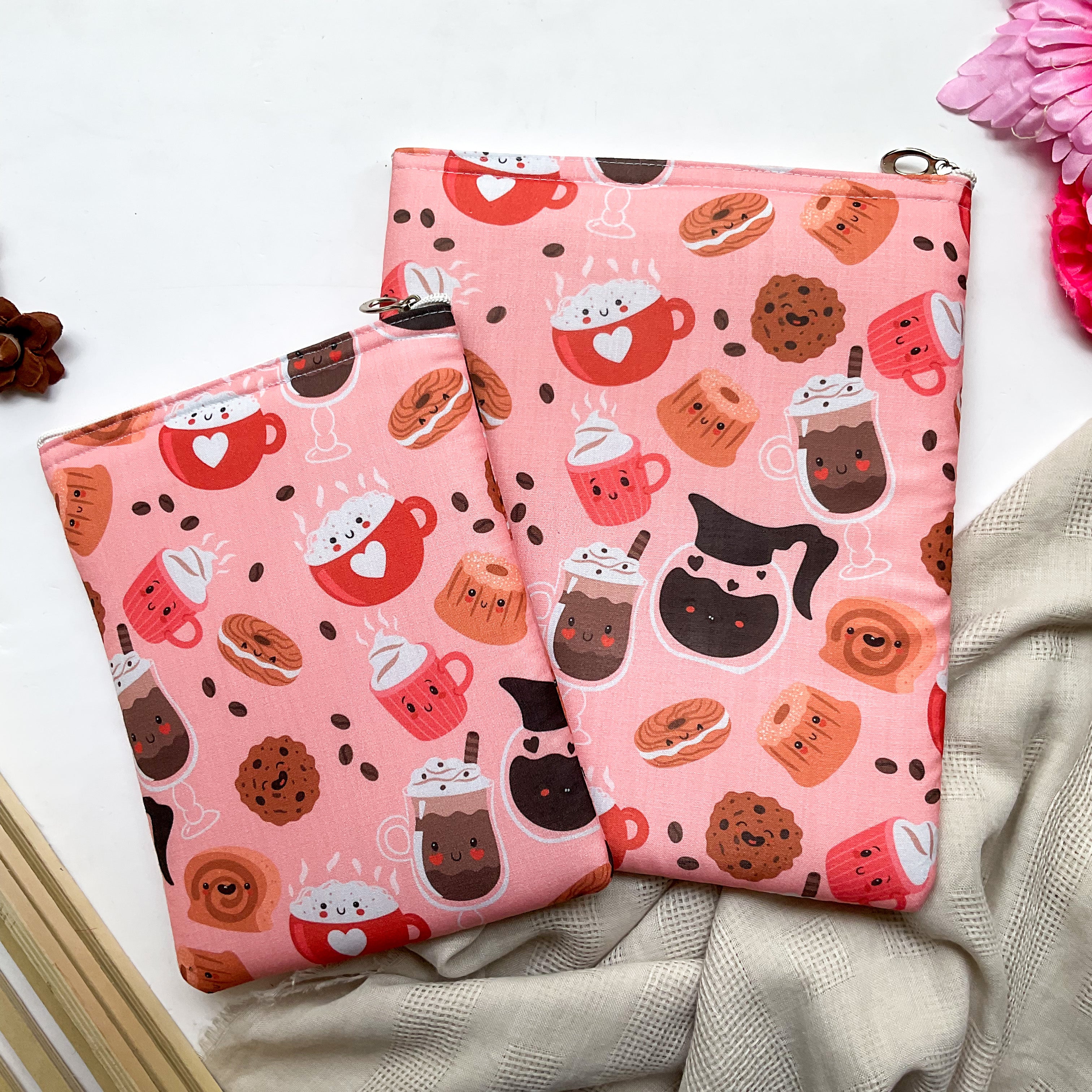 Kawaii Food Coffee Cakes Book Sleeve