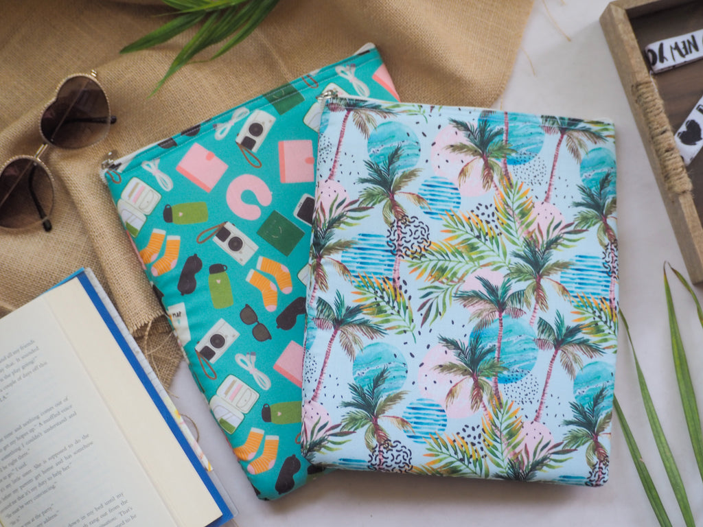 Travel Summer Palm Beach Rainbow Book Sleeve