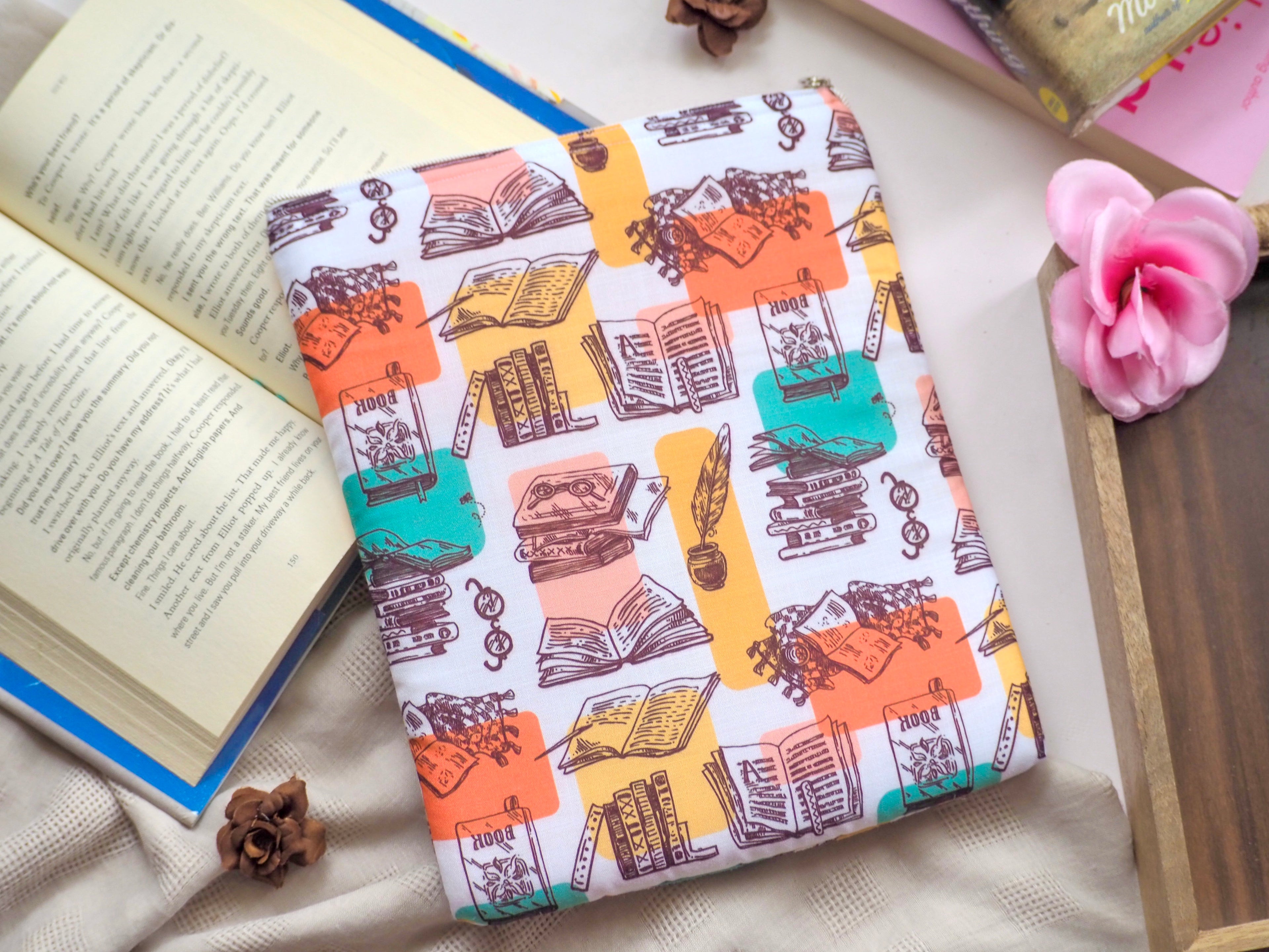 Book Stacks Bookish Book Sleeve