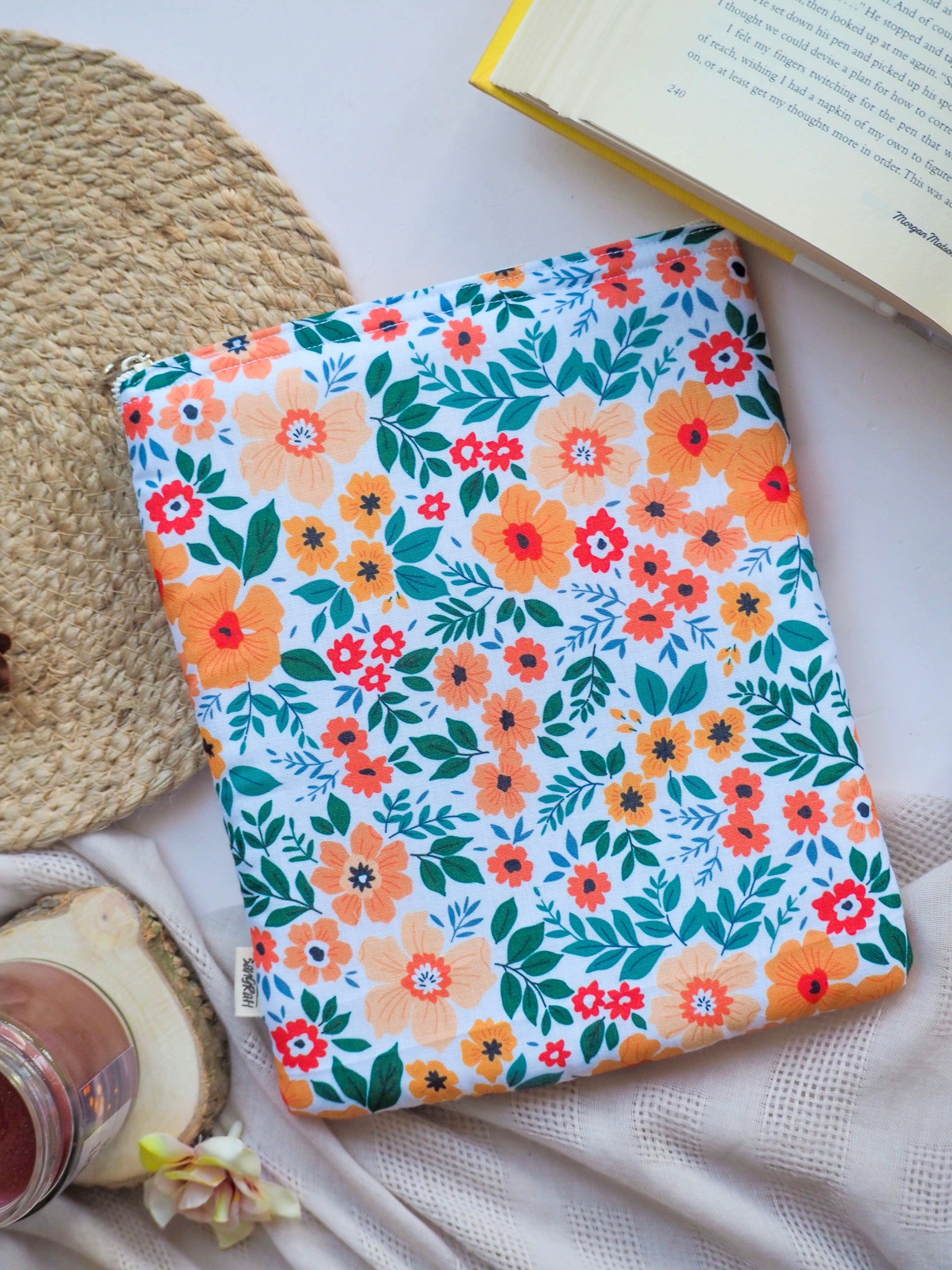 Colourful Floral Fall Autumn Book Sleeve