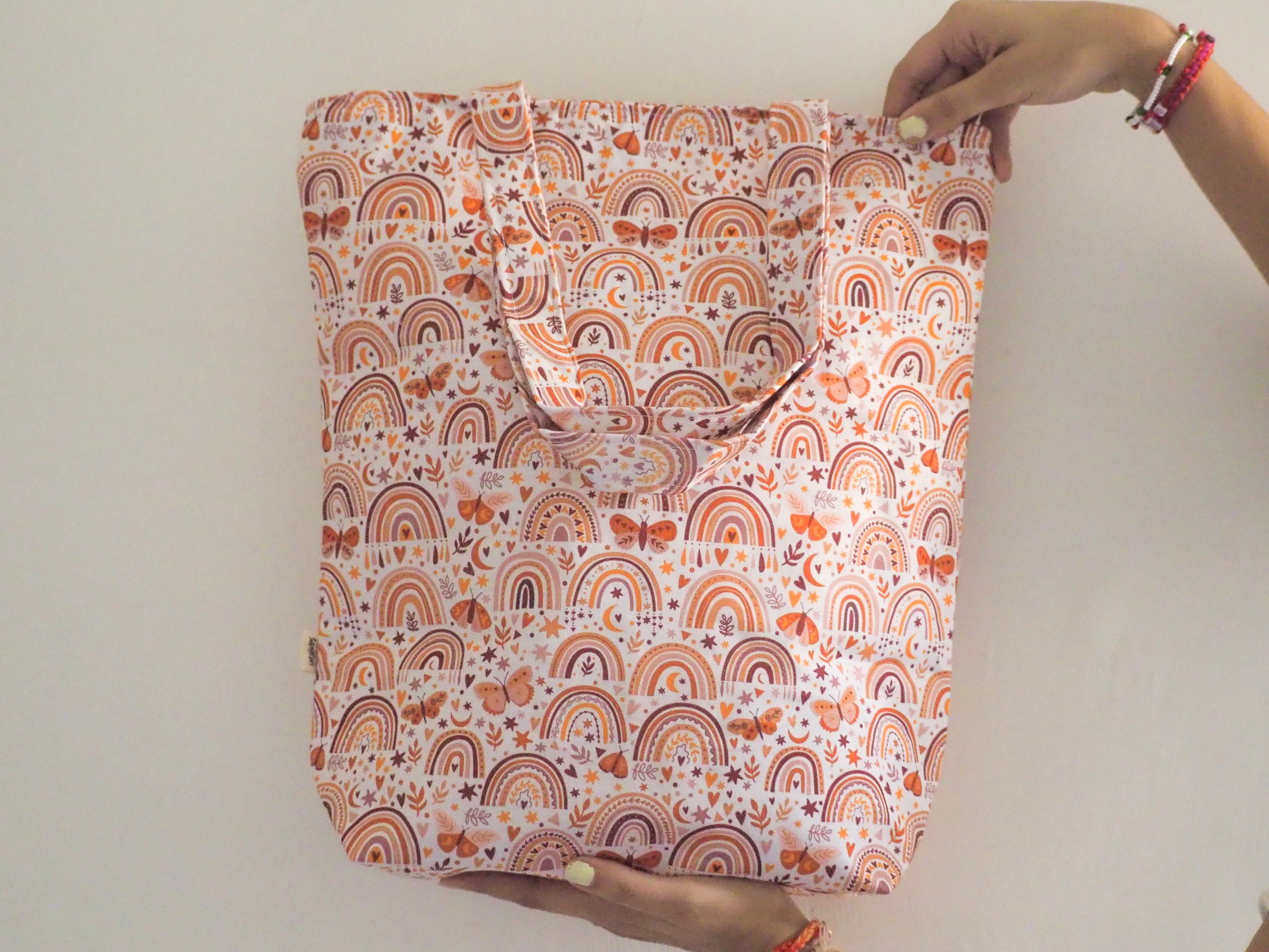 Fall Rainbow Tote Bag
