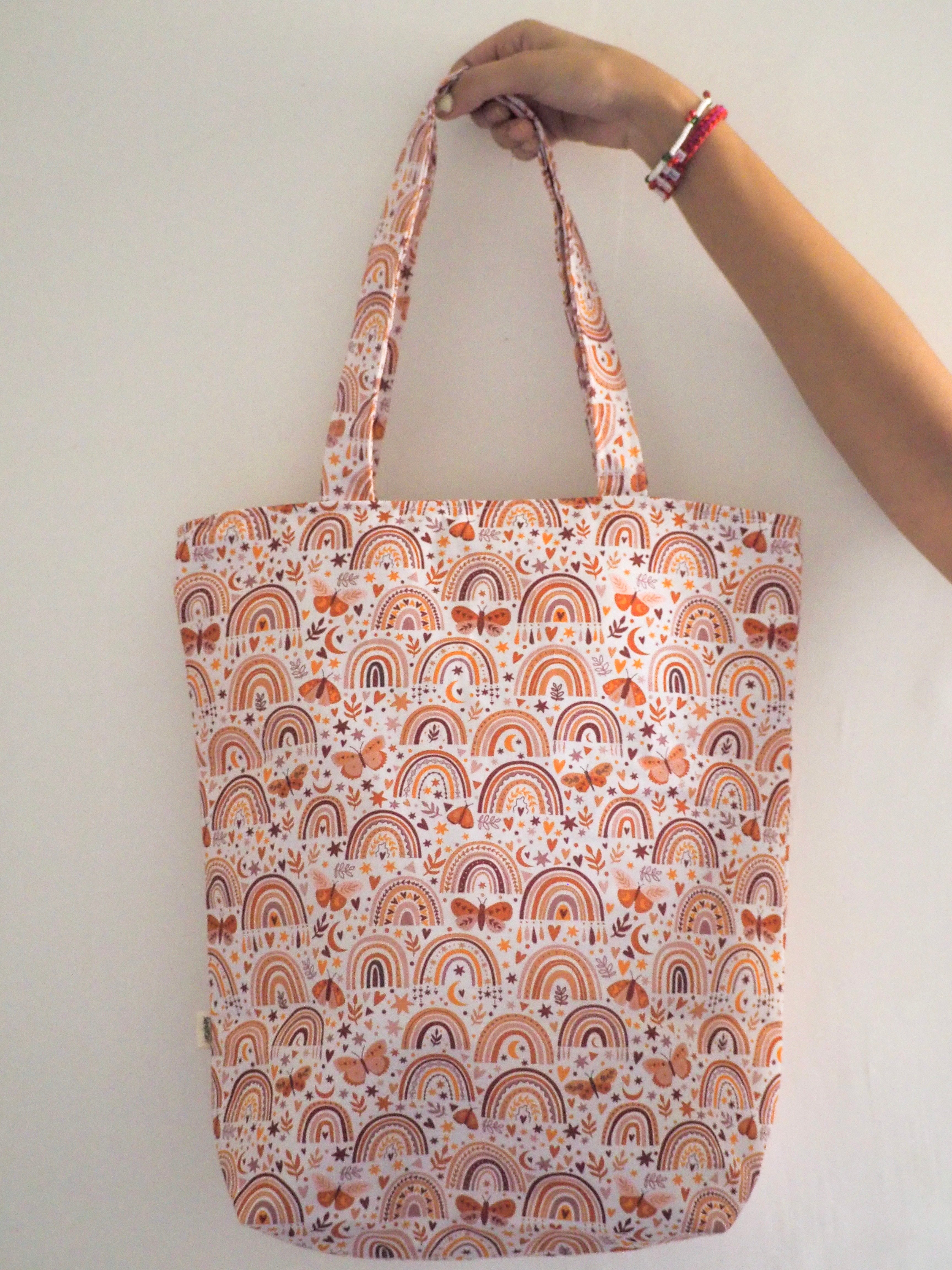 Fall Rainbow Tote Bag