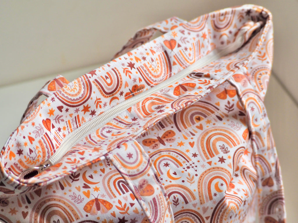 Fall Rainbow Tote Bag