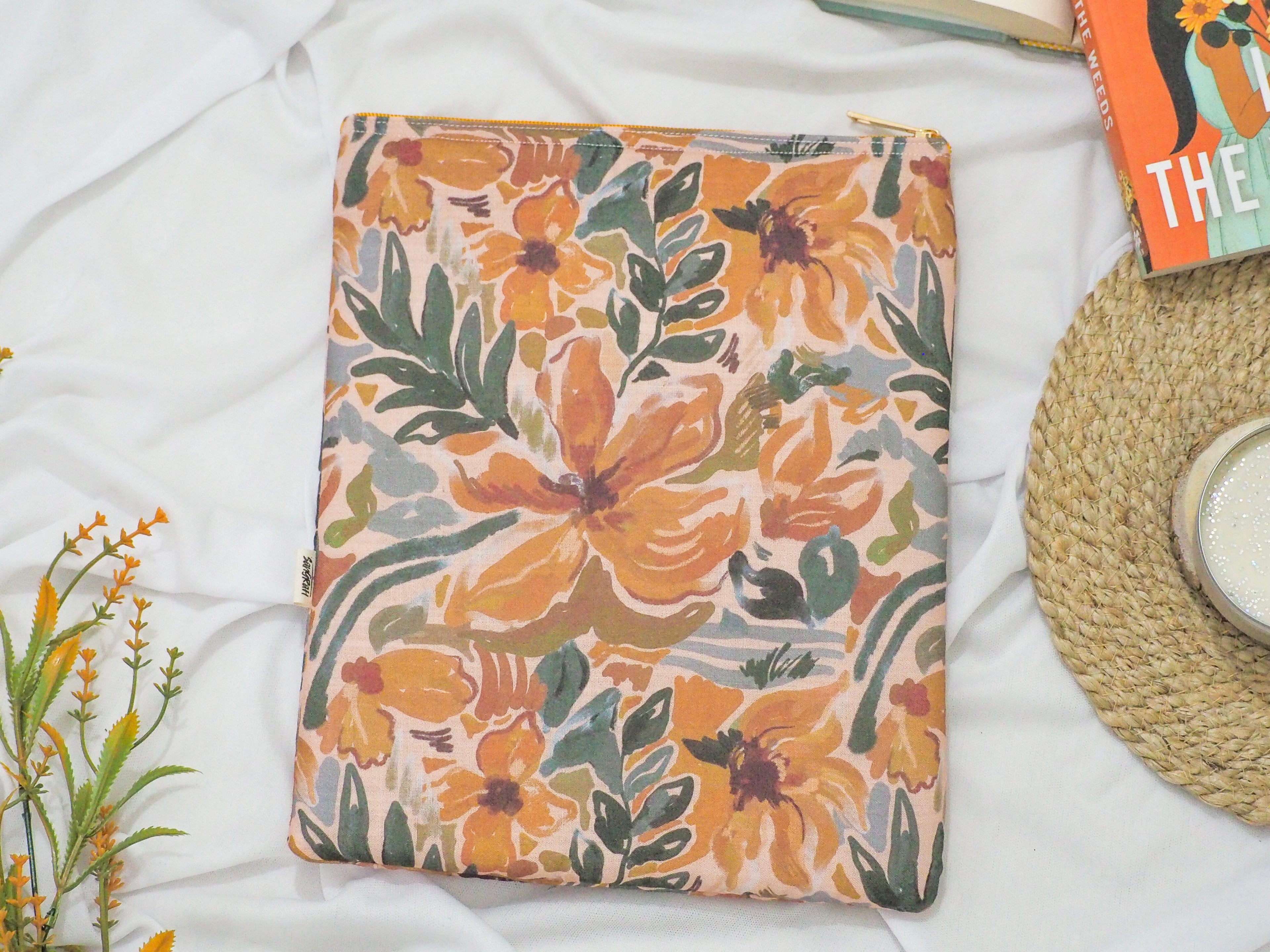 Autumn Floral Book Sleeve