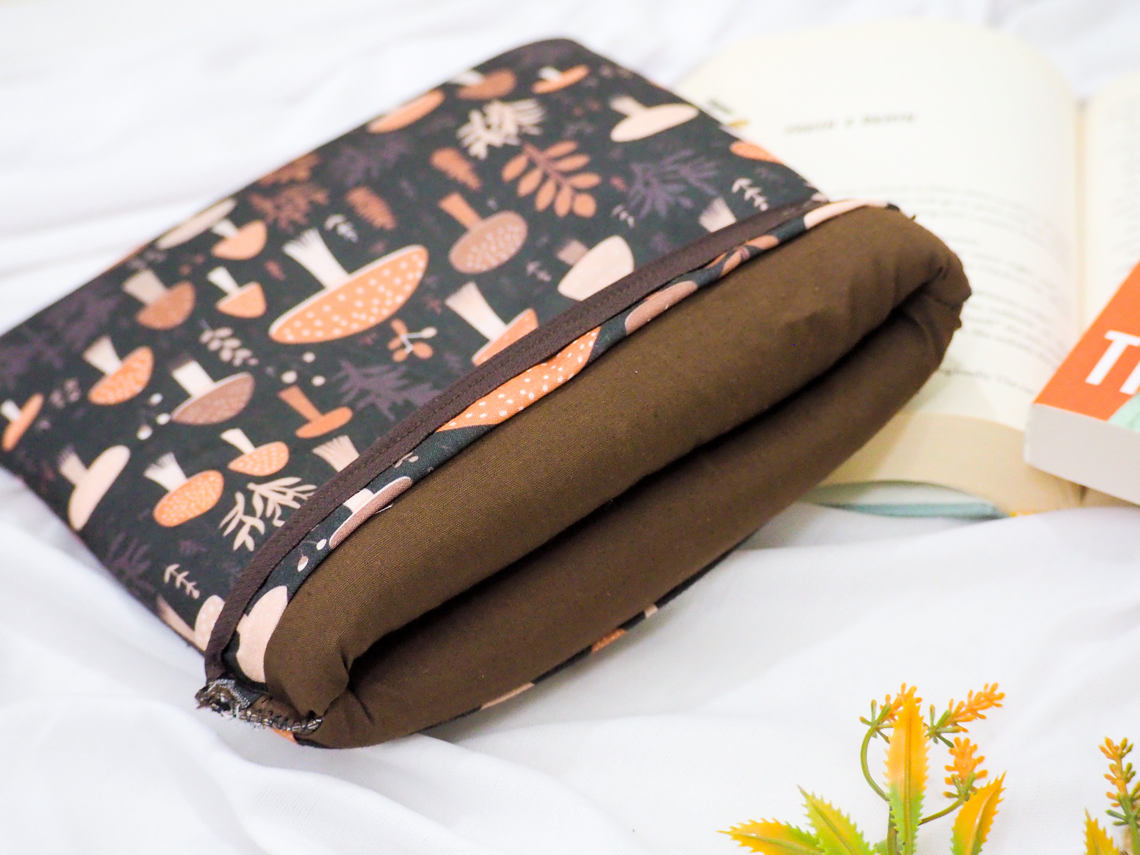 Fall Mushroom Cottagecore Book Sleeve