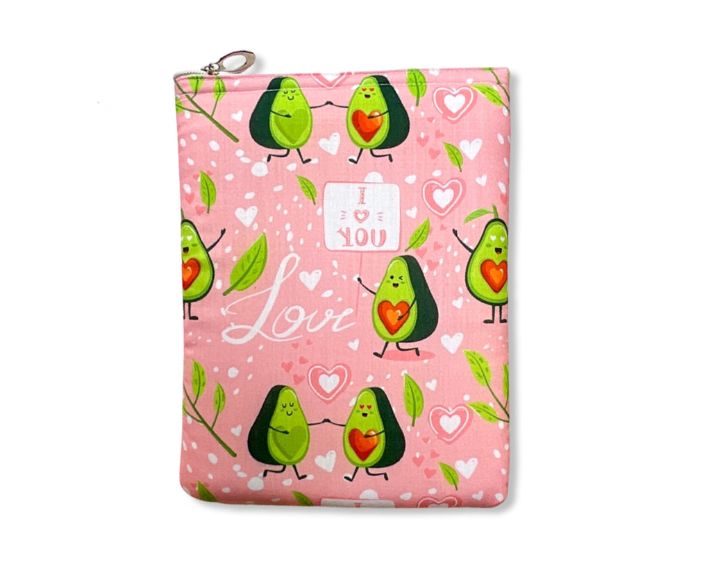 Kawaii Avocado Love Food Book Sleeve