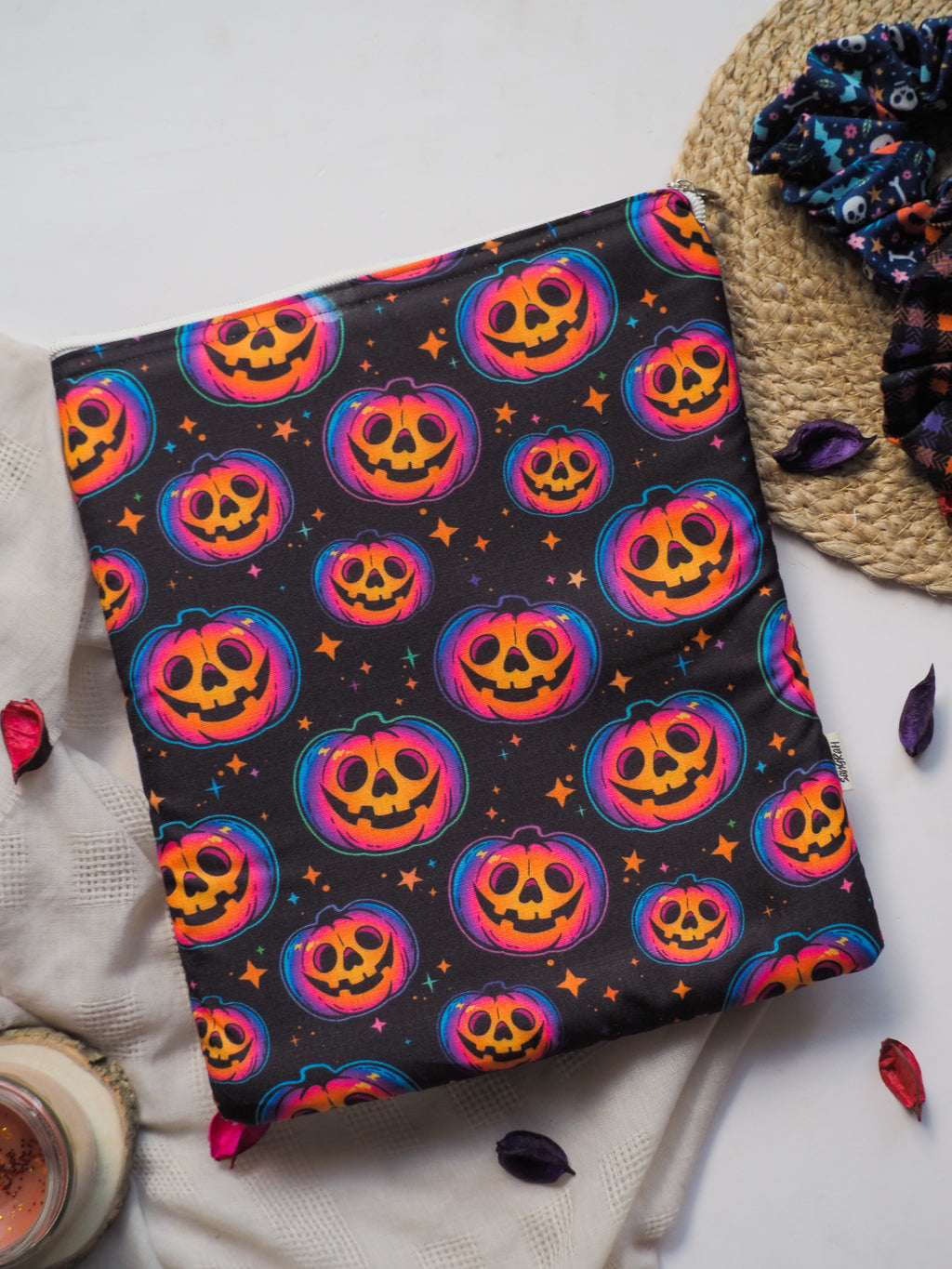 Halloween Fantasy Pumpkin Book Sleeve