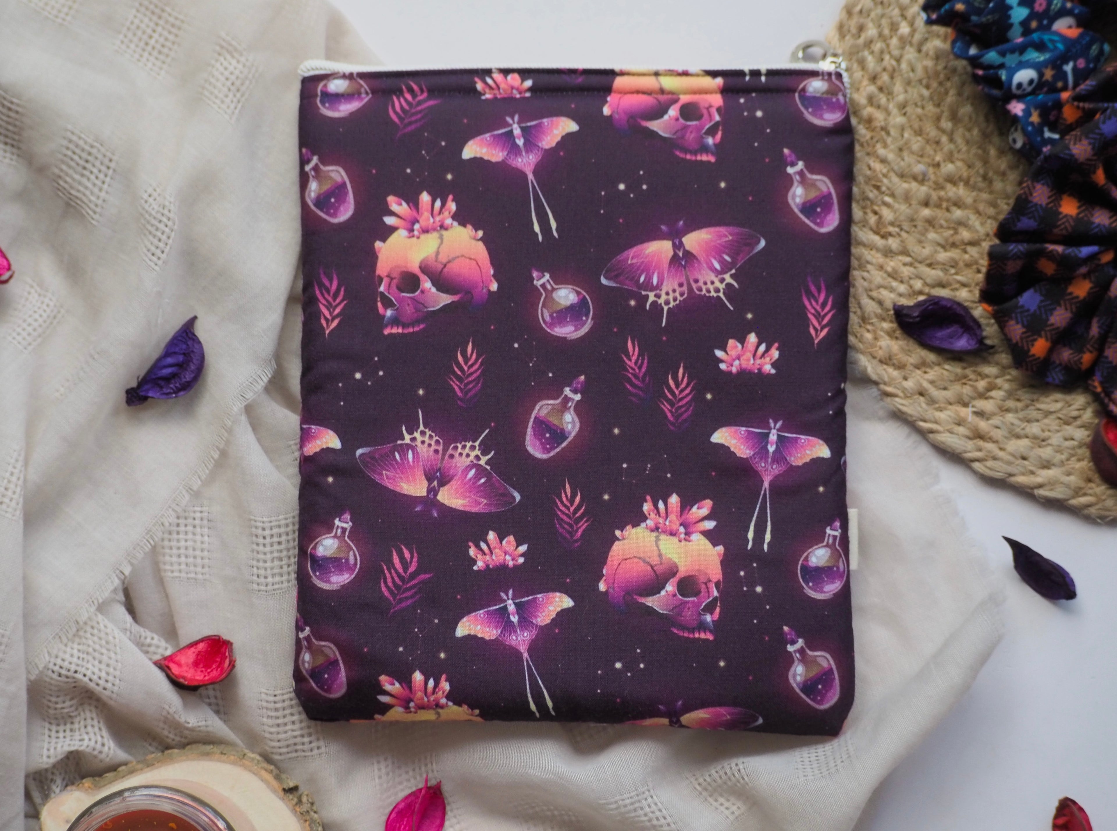 Halloween Fantasy Purple Magical Potion Bottle Book Sleeve