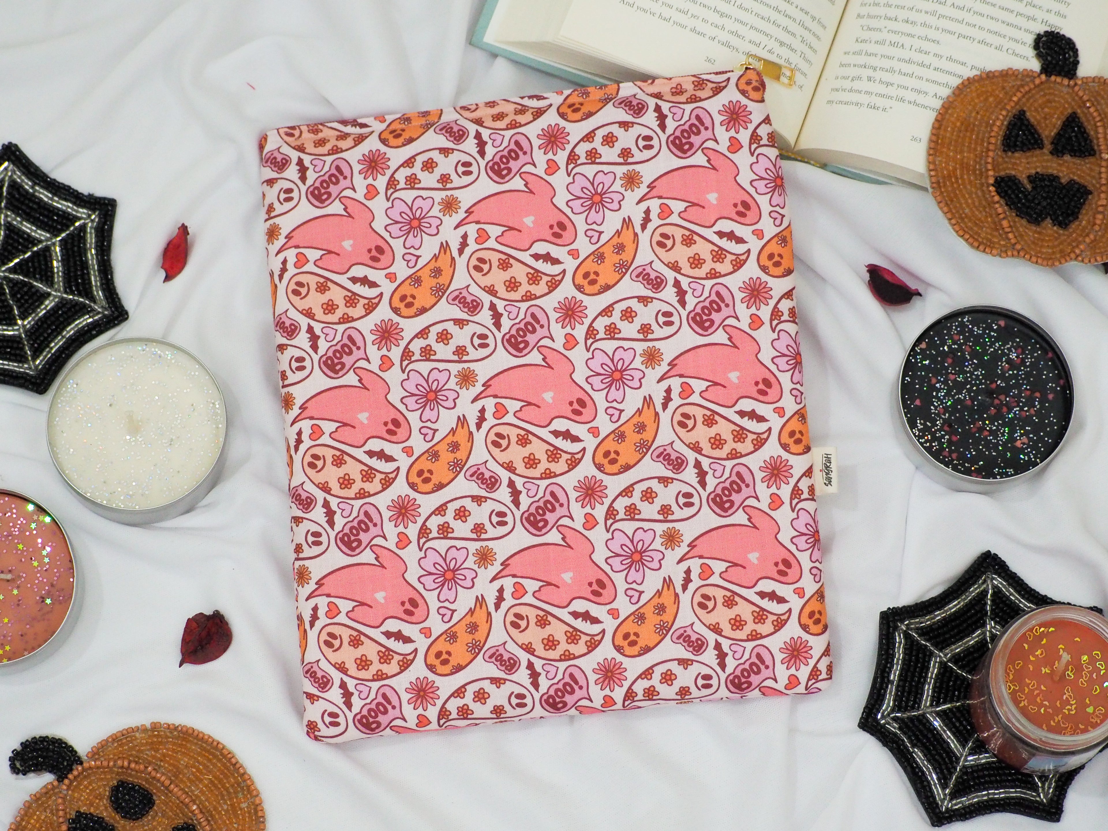 Halloween Ghost Book Sleeve