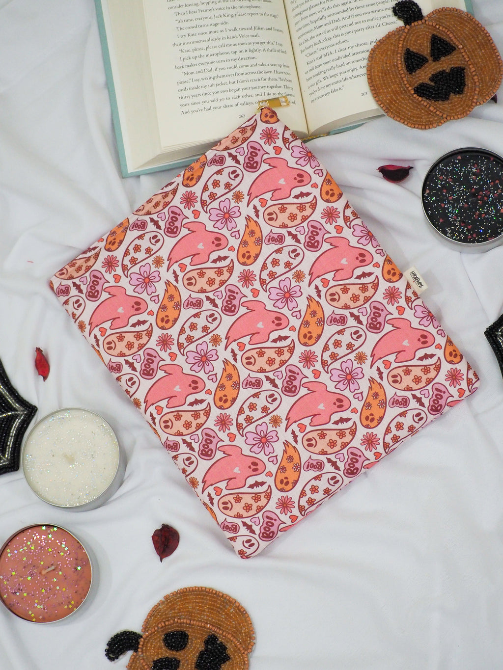 Halloween Ghost Book Sleeve