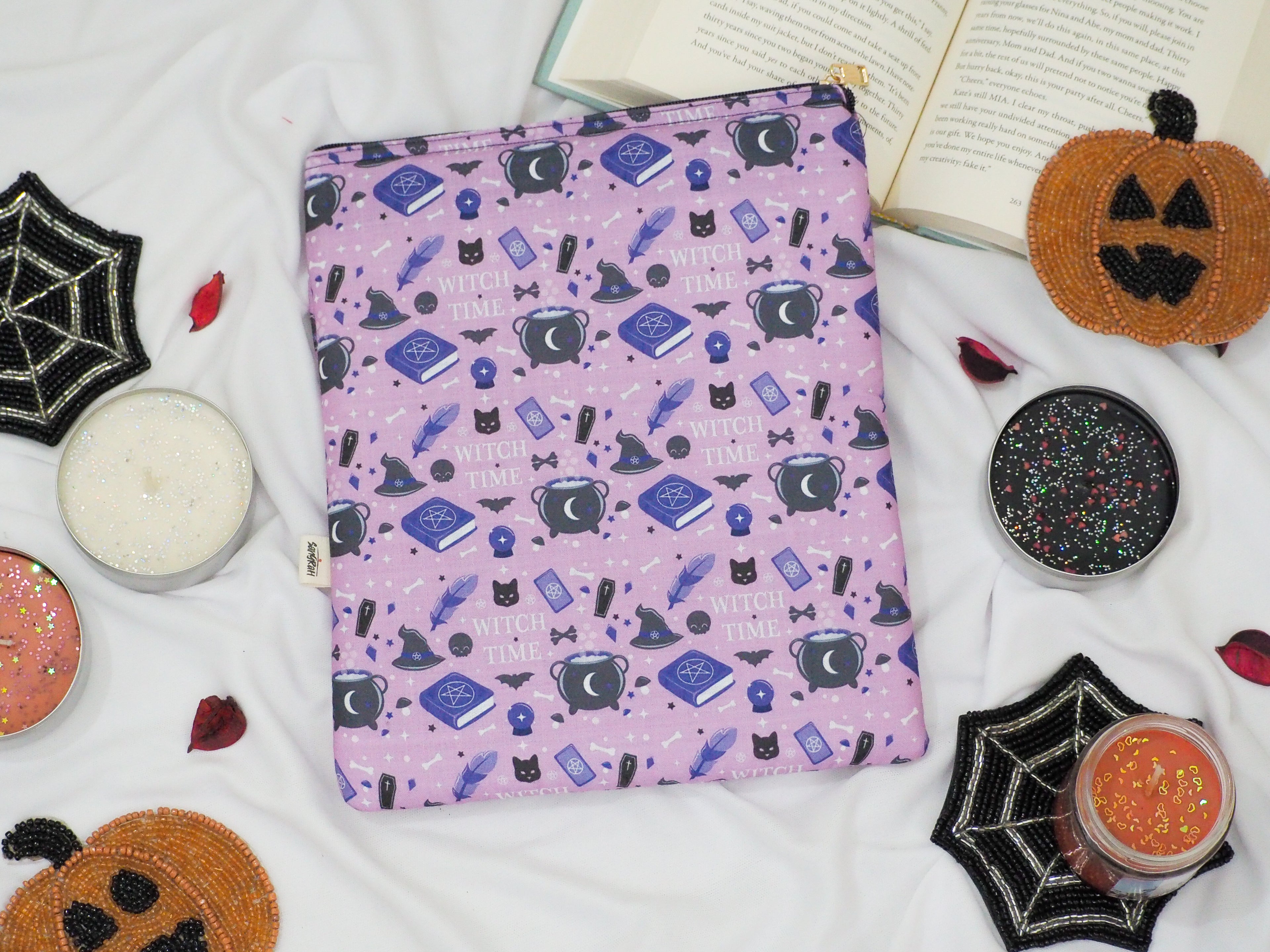Halloween Witch Book Sleeve