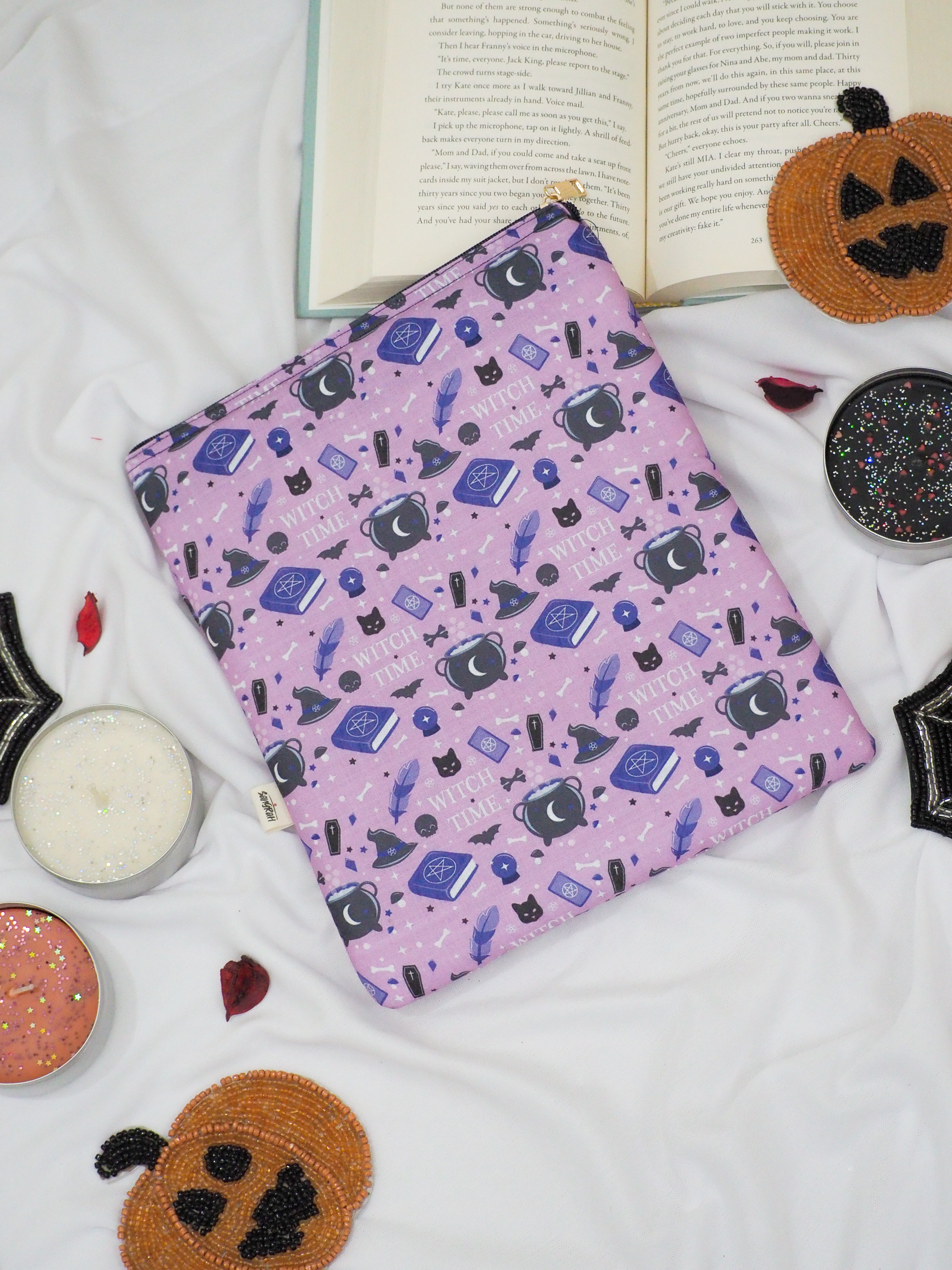 Halloween Witch Book Sleeve
