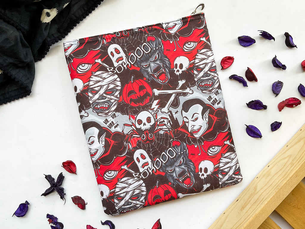 Halloween Vampire and Mummy Book Sleeve