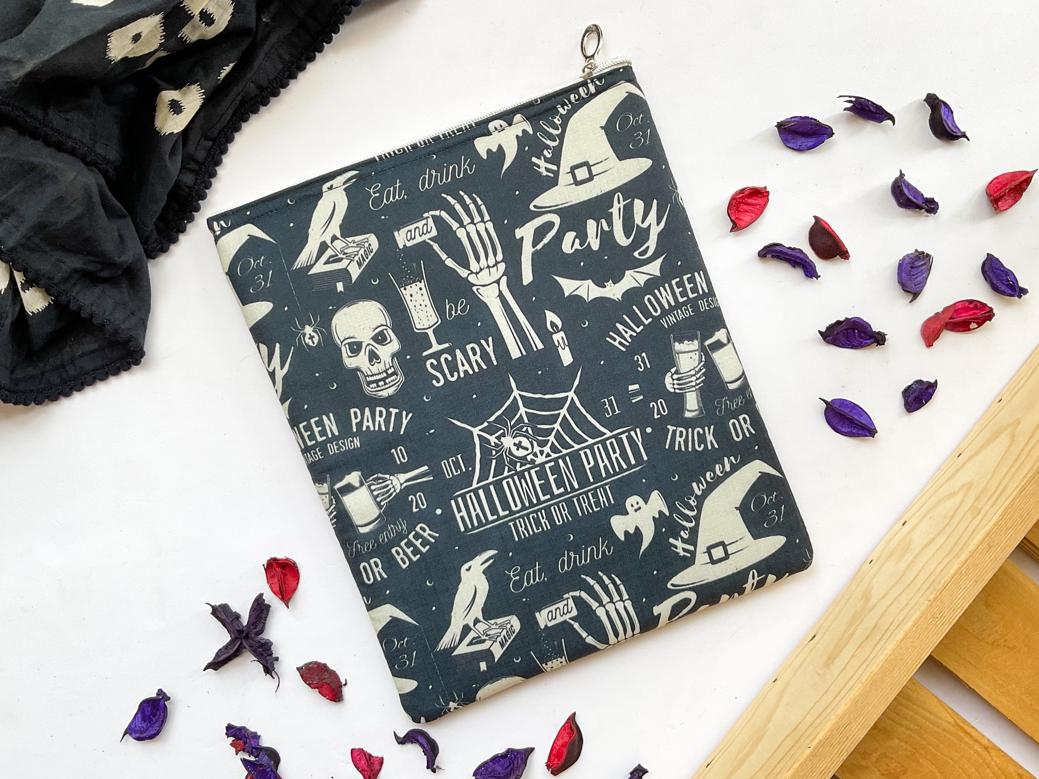 Magical Skull Halloween Book Sleeve
